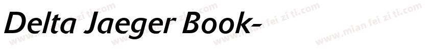 Delta Jaeger Book字体转换